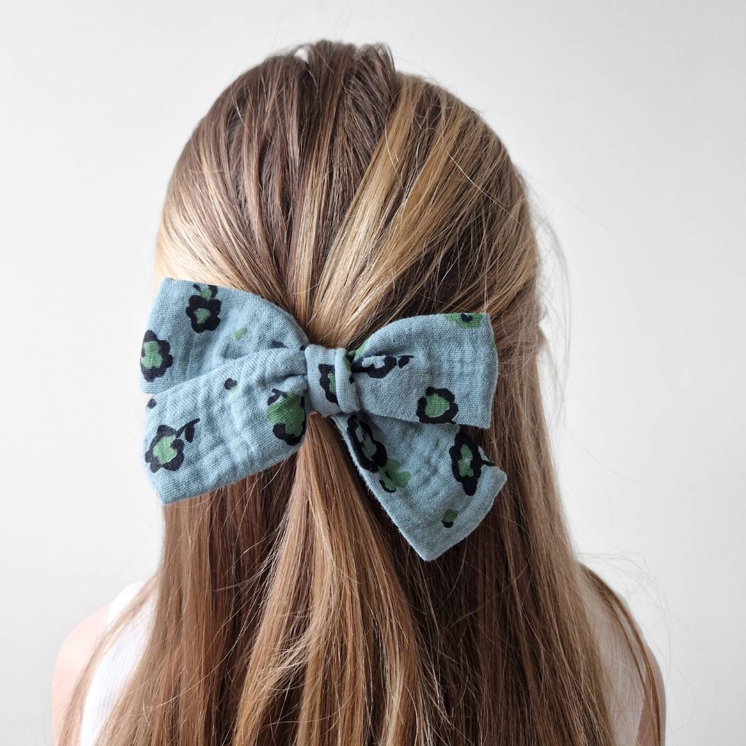 Lielā muslina matu bante - jūras zaļie ziedi I -40%