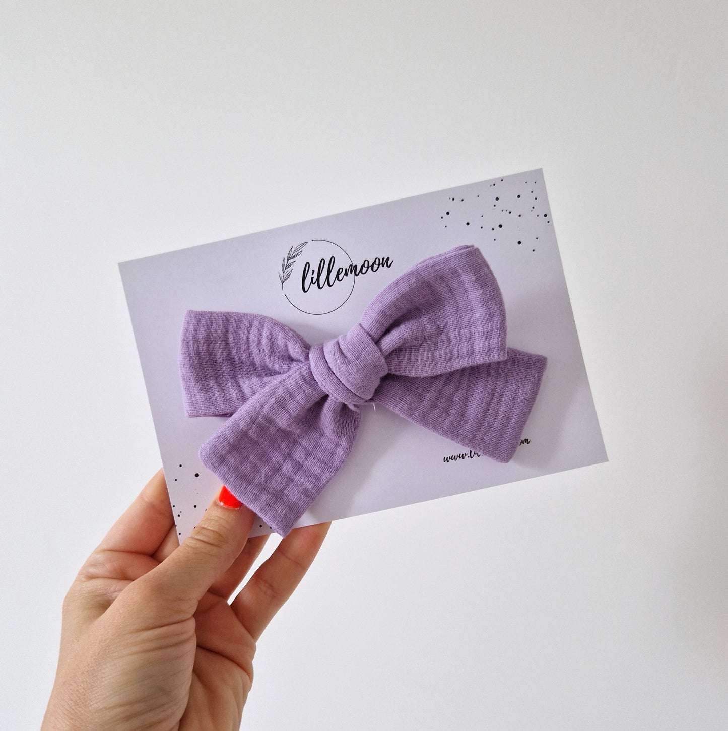 Lielā muslina matu bante - lavanda