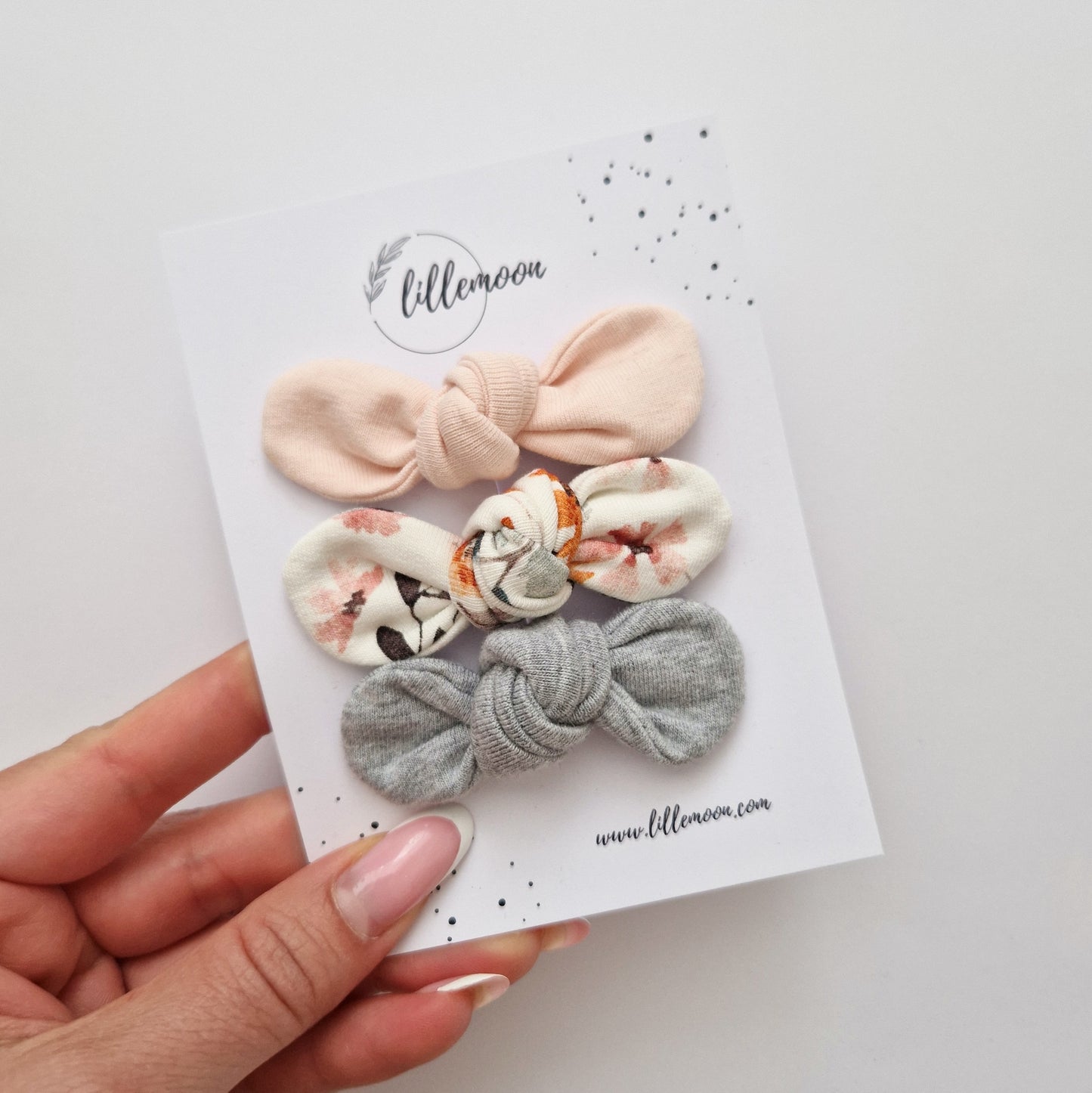 Bantīšu komplekts - mini sprādzītes pasteļziediņi I -20%