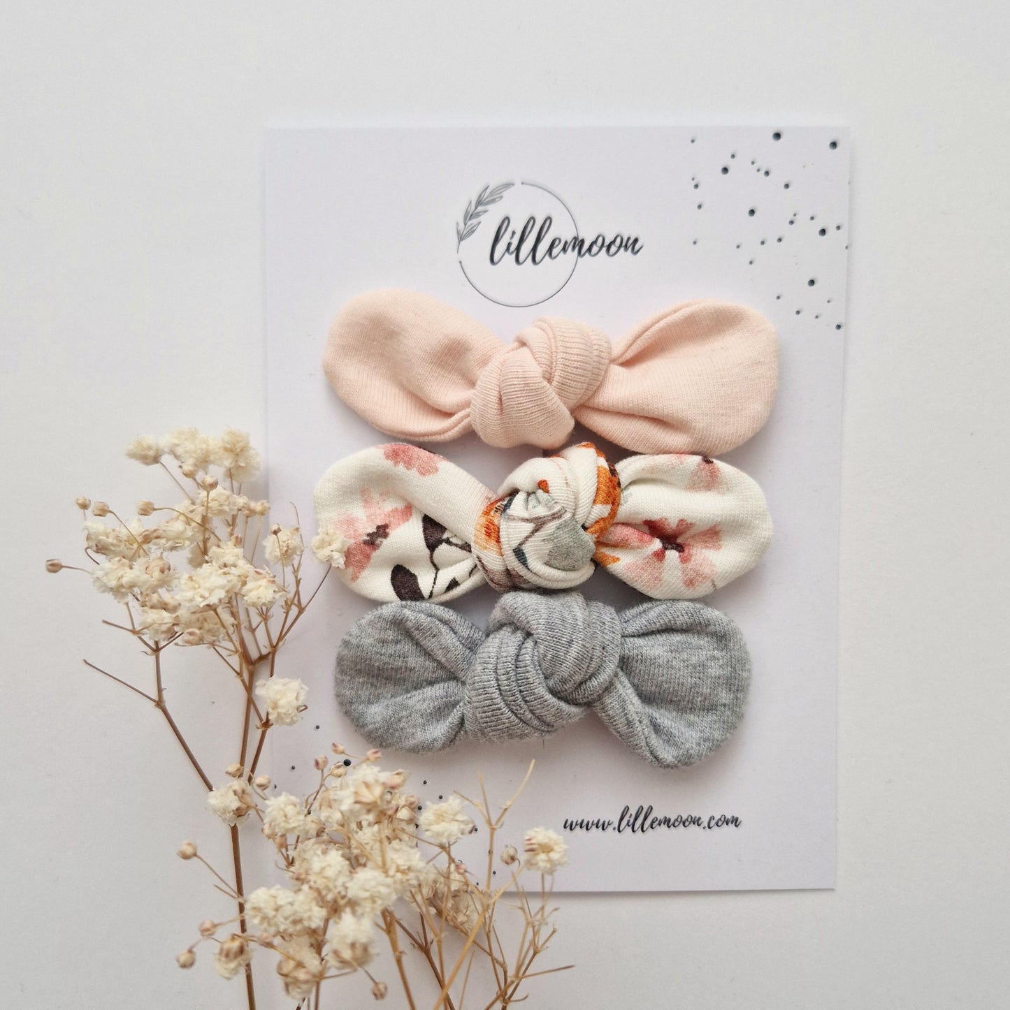 Bantīšu komplekts - mini sprādzītes pasteļziediņi I -20%