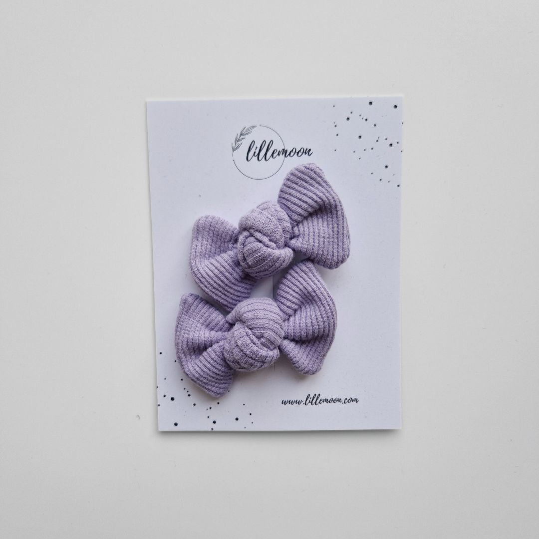 Bantīšu komplektiņi rievotās mini matu bantītes - 9 maigās krāsiņās