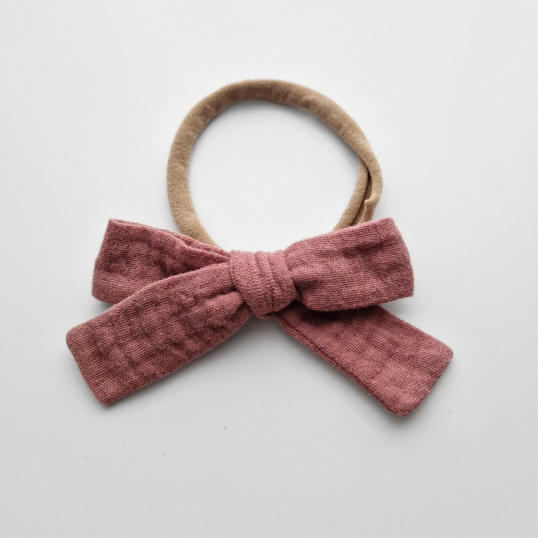 Muslina matu bantes ap galviņu liekamās - 16 krāsās