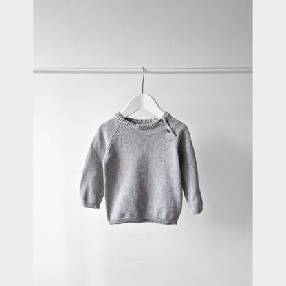 Pre-Loved Kids Knit Džemperis – Pelēks | 74 izm.