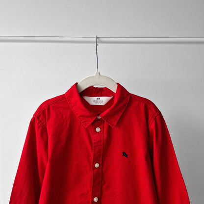 Pre-Loved Kids Kokvilnas krekls svētkiem – sarkans I 128 izm.