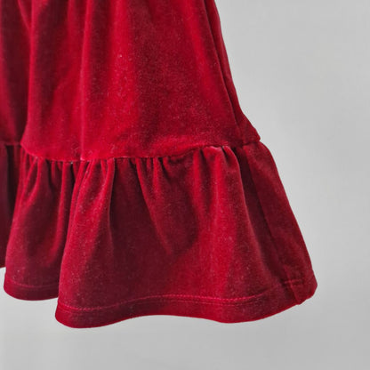 Pre-Loved Kids Velvet Skirt – Sarkani samta svārki I 92 izm.
