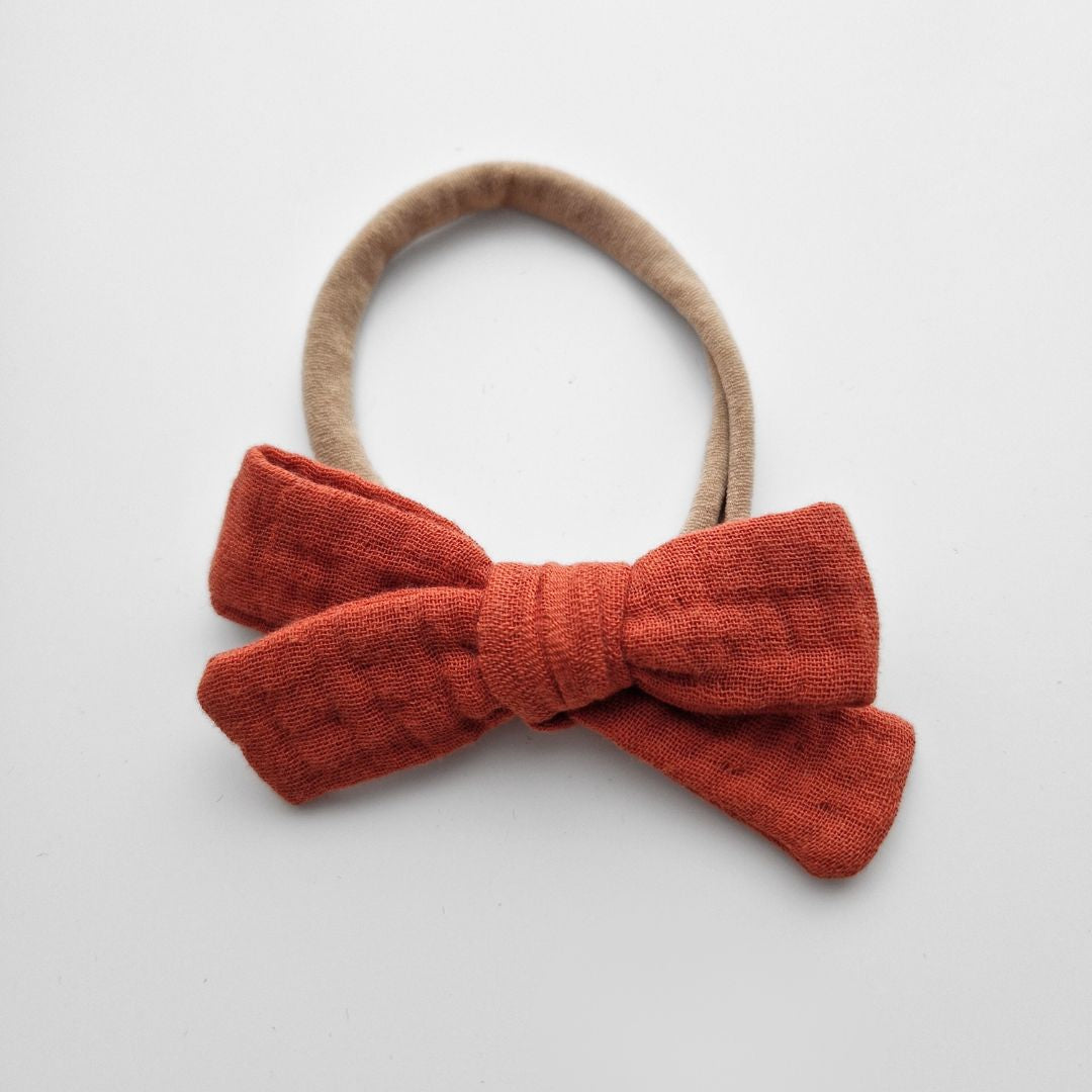 Muslina matu bantes ap galviņu liekamās - 16 krāsās