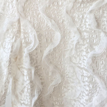 Pre-Loved Kids balts mežģīņu svētku tops | 7–8 gadi