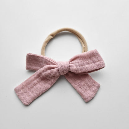 Muslina matu bantes ap galviņu liekamās - 16 krāsās