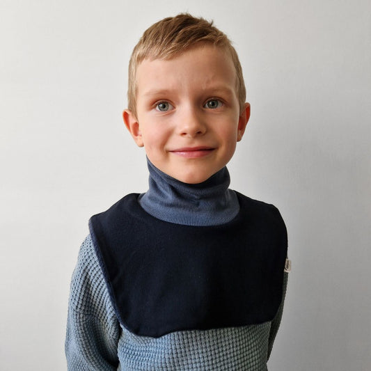 Siltā apkaklīte I šalle bērniem - dūmakaini zila I -30%