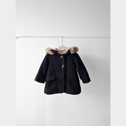 Pre-Loved Kids ZARA vilnas mētelītis no Manteco auduma | 12–18 mēneši / 86 izm.