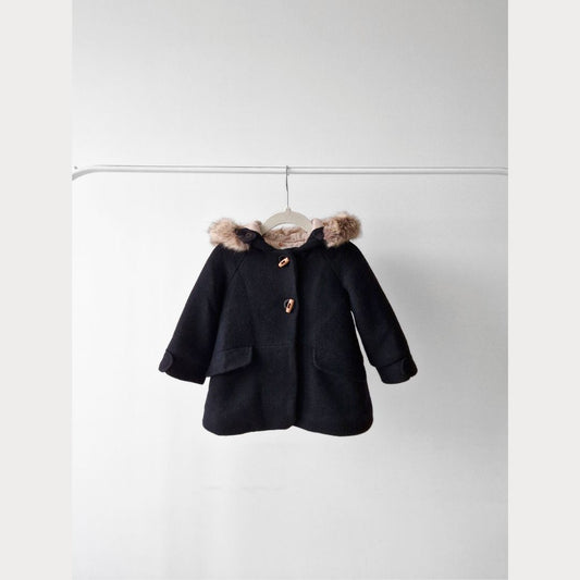 Pre-Loved Kids ZARA vilnas mētelītis no Manteco auduma | 12–18 mēneši / 86 izm.