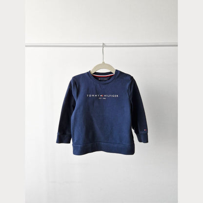 Pre-Loved Tommy Hilfiger Džemperis – Tumši zils | 86 izm.