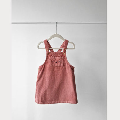 Pre-Loved Kids H&M rozā kokvilnas sarafāns I 86 izm.