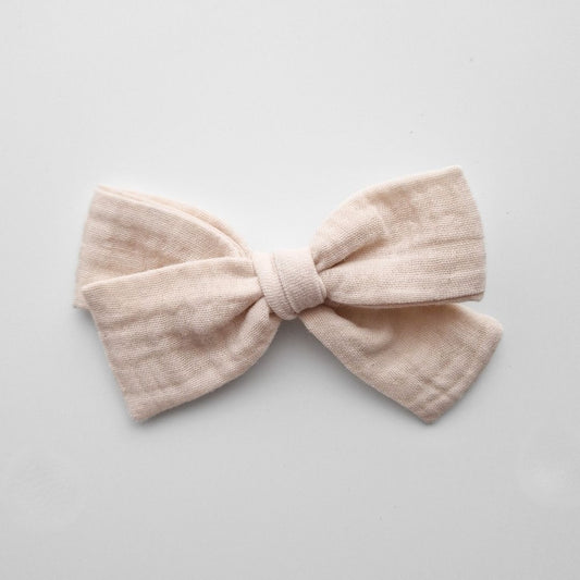 Lielā muslina matu bante - krēmīga