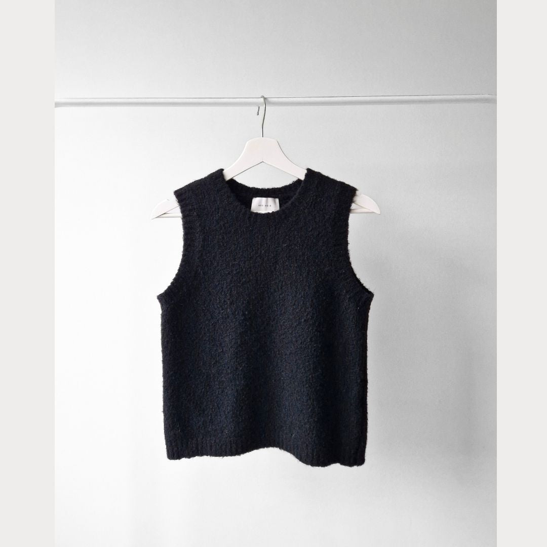 Pre-Loved NEO NOIR silta vilnas–alpaka veste I S izmērs