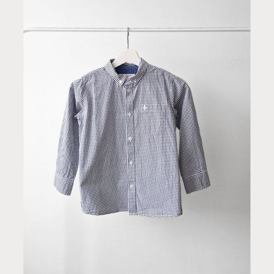 Pre-Loved Kids Rūtots kokvilnas krekls | 130 izm.