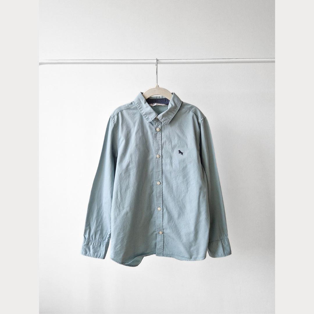 Pre-Loved Kids Kokvilnas Krekls – maigi zaļš | 134 izm.