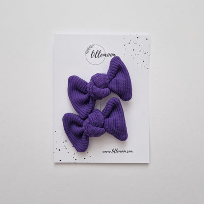 Bantīšu komplektiņš - 2 mini rievotās matu bantītes | 19 krāsās | -30%