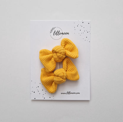 Bantīšu komplektiņš - 2 mini rievotās matu bantītes | 19 krāsās | -30%