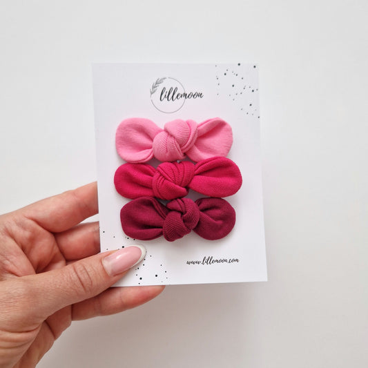 Bantīšu komplekts - mini sprādzītes rozā sapnītis I -20%