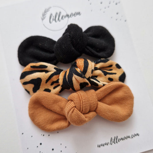 Bantīšu komplekts - mini sprādzītes leopardiņš I -30%
