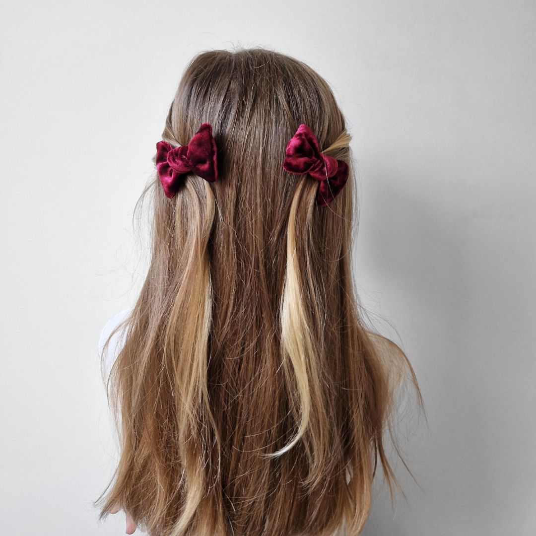 Mini samta divu bantīšu komplektiņš - 7 krāsas I -30%