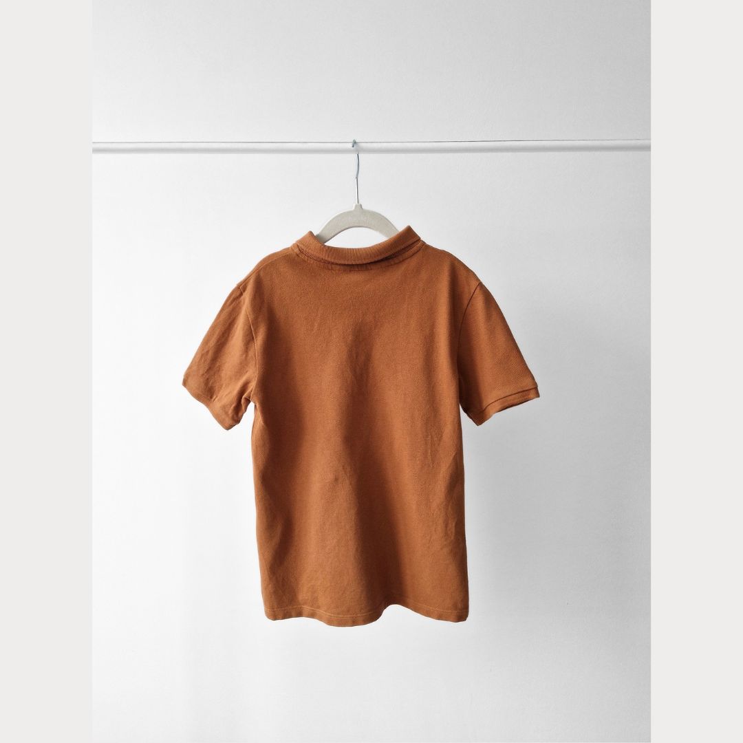 Pre-Loved Kids Karameļu brūns polo krekls I 6–8 gadi