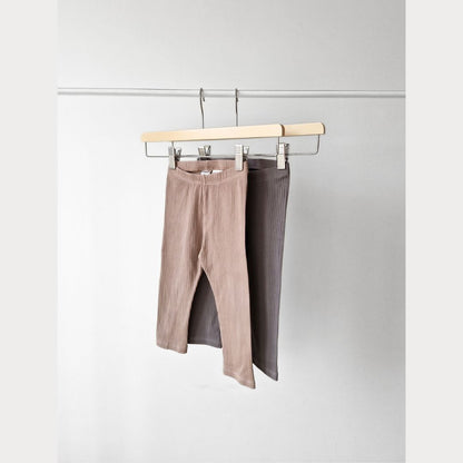 Pre-Loved Kids Legingu sets – Brūni + Pelēki | 86 izm.