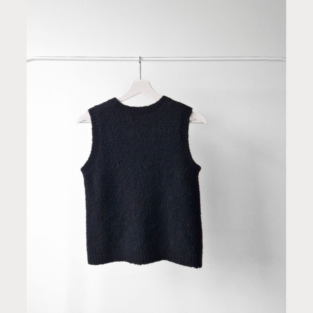 Pre-Loved NEO NOIR silta vilnas–alpaka veste I S izmērs