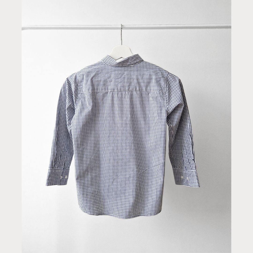 Pre-Loved Kids Rūtots kokvilnas krekls | 130 izm.