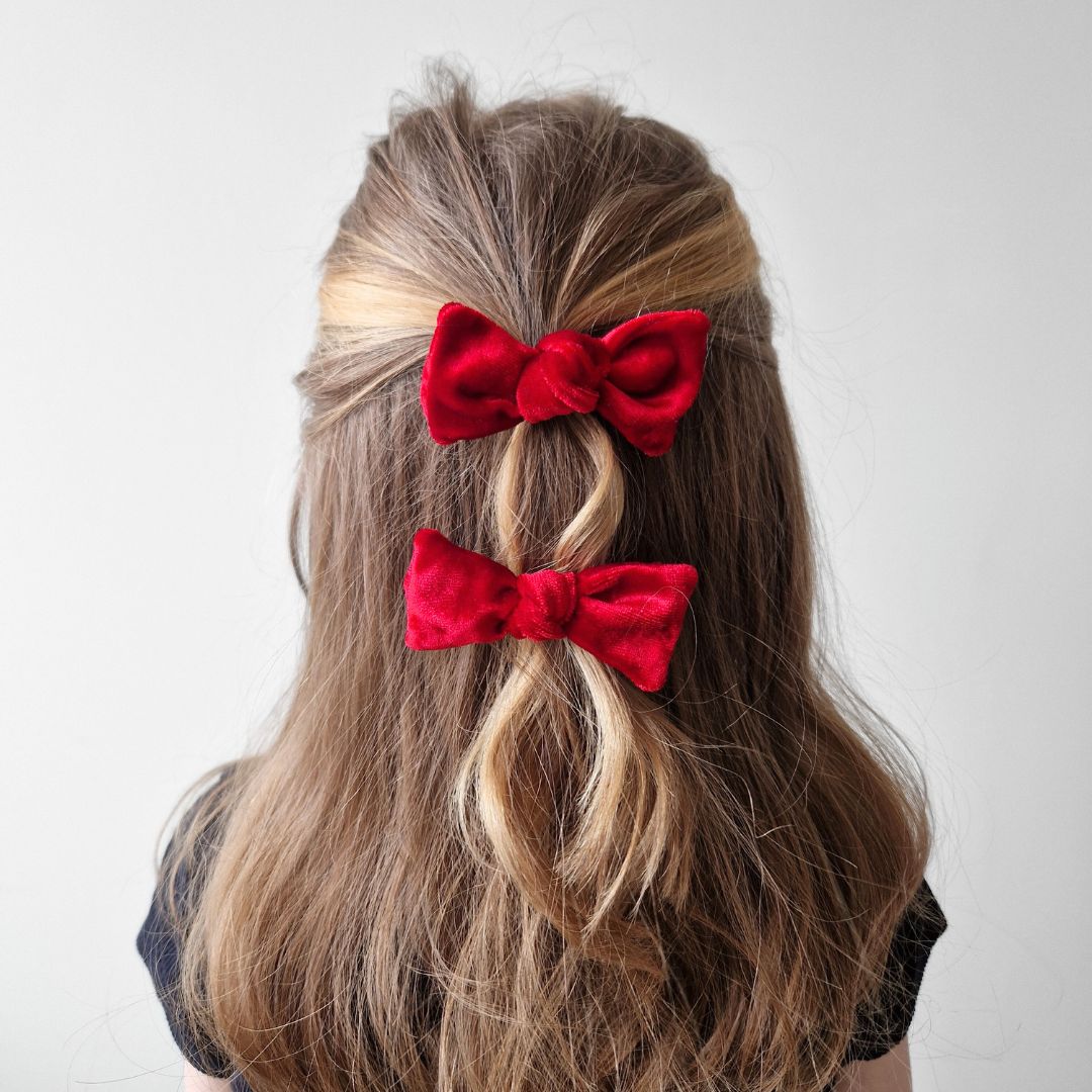 Mini samta divu bantīšu komplektiņš - 7 krāsas I -30%