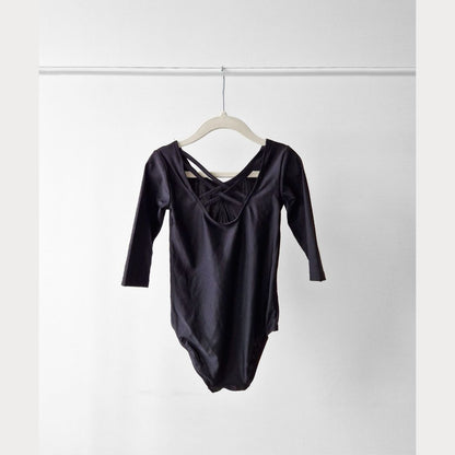 Pre-Loved Kids H&M melns deju bodijs meitenēm | 4–6 gadi / 110-116izm.