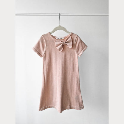 Pre-Loved Kids Maigi Rozā Svētku kleita ar bantīti | 110/116 izm.