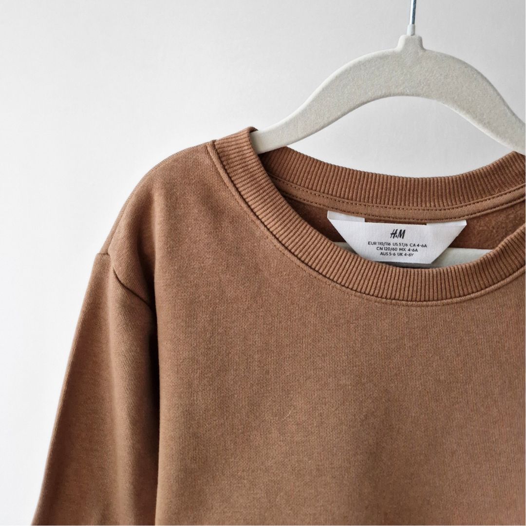 Pre-Loved Kids H&M džemperis - brūns | 4–6 gadi, 110/116 izm.