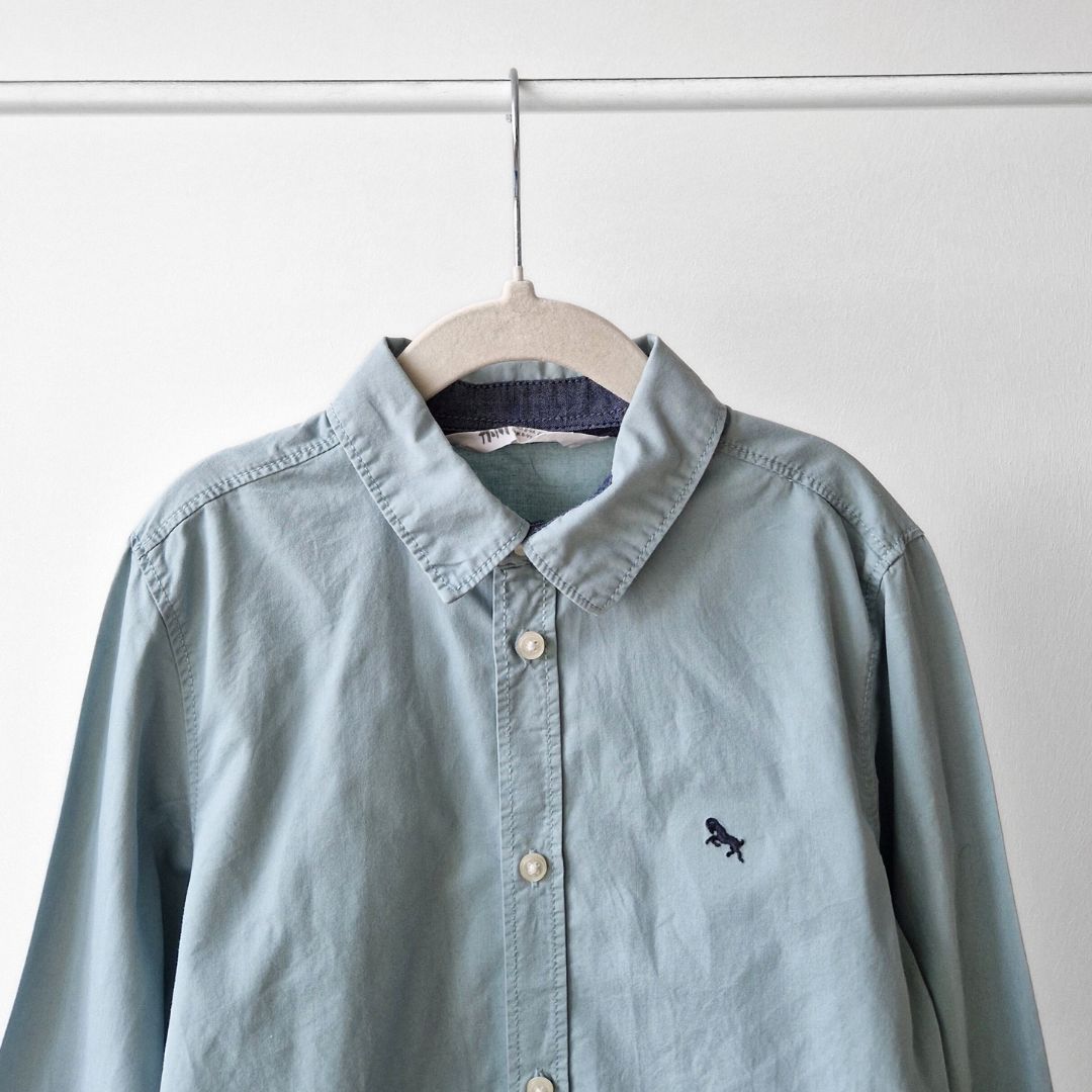 Pre-Loved Kids Kokvilnas Krekls – maigi zaļš | 134 izm.