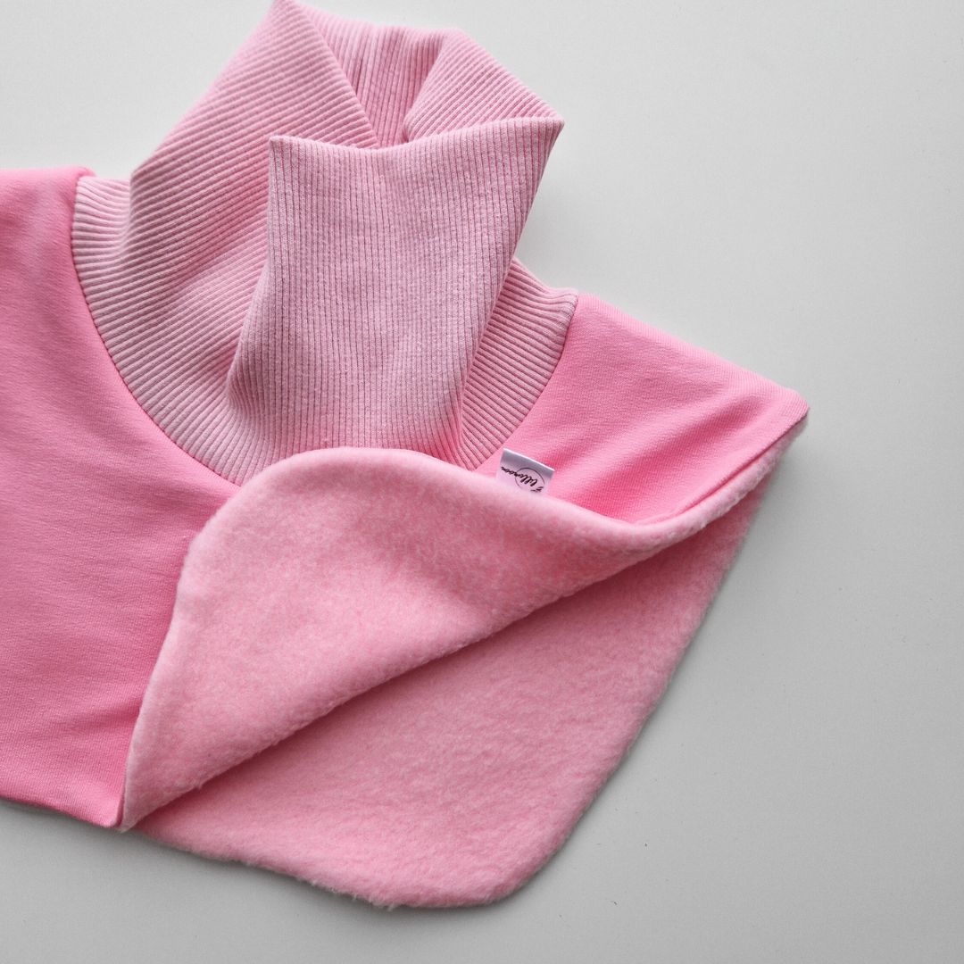 Silta apkaklīte I šalle bērniem – maigi rozā