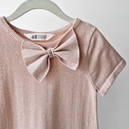 Pre-Loved Kids Maigi Rozā Svētku kleita ar bantīti | 110/116 izm.