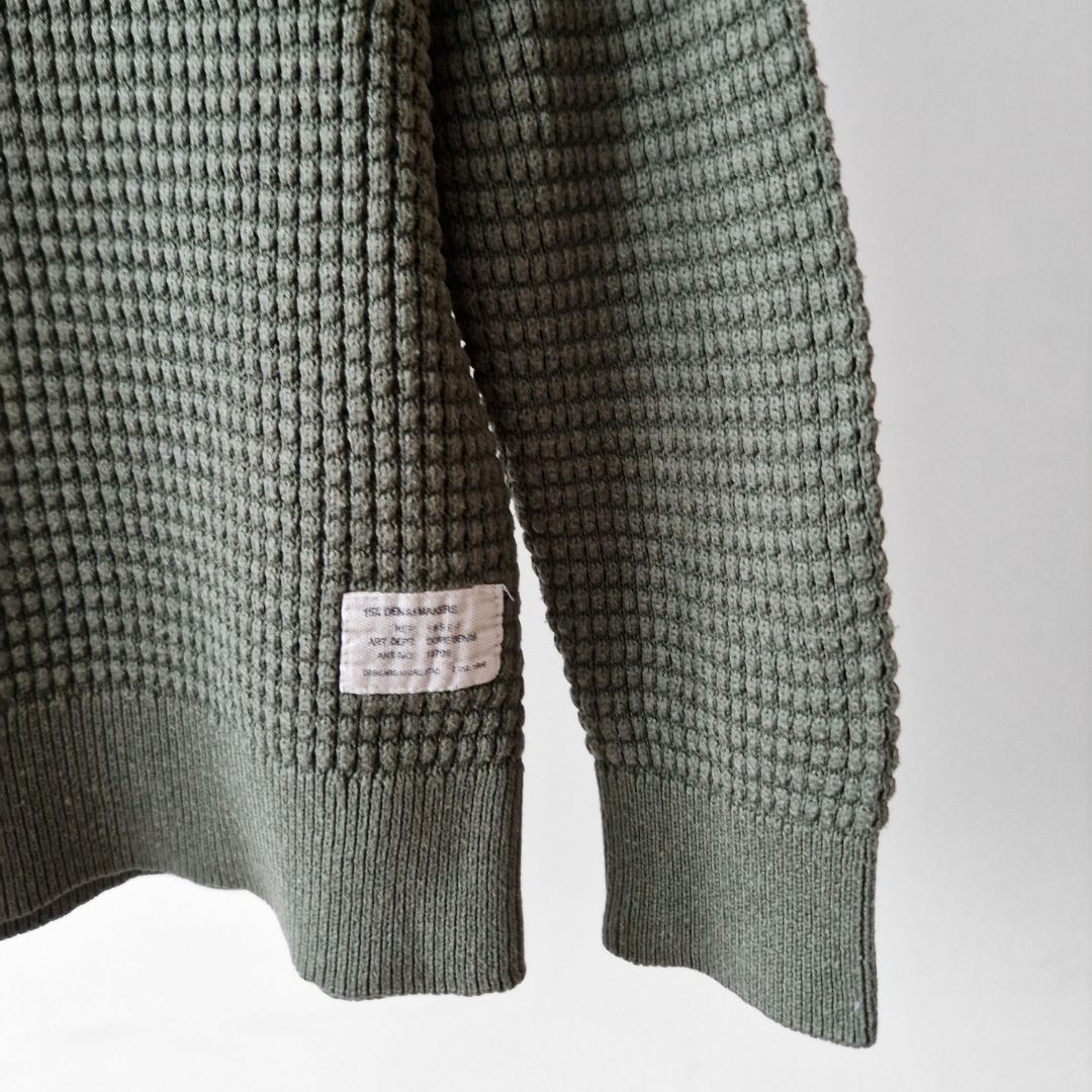 Pre-Loved Kids Soft Knit Džemperis – Haki zaļš I 120 izm.