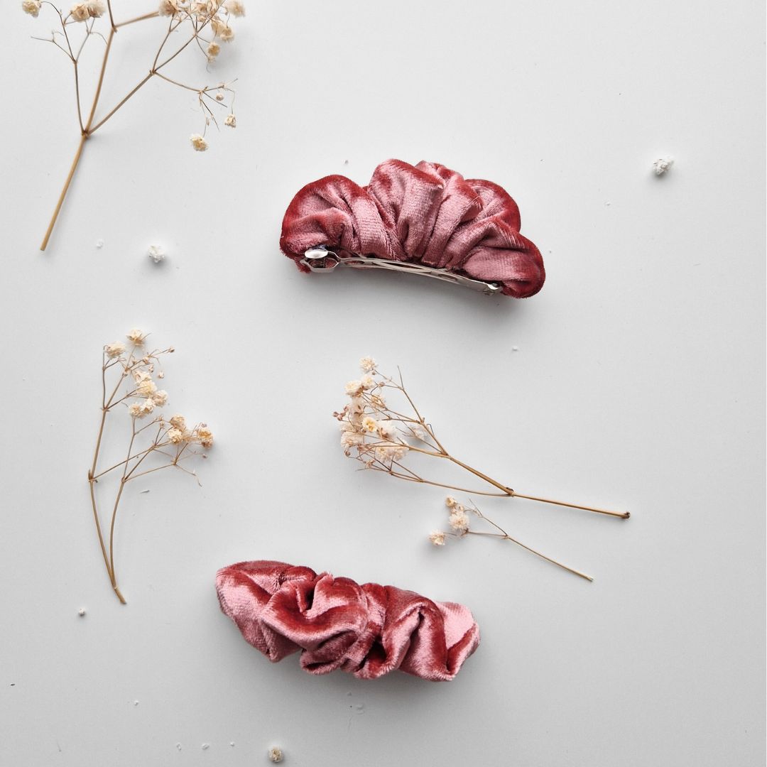 Samta matu sprādze brettele - rožu rozā