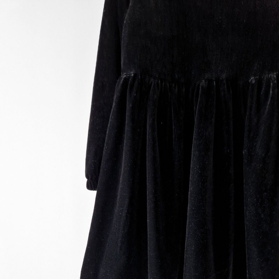 Pre-Loved Kids melna samta svētku kleita I 3–4 gadi