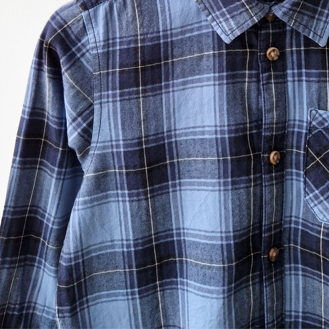 Pre-Loved Kids Lindex rūtains krekls zēniem I 8–9 gadi, 100% kokvilna