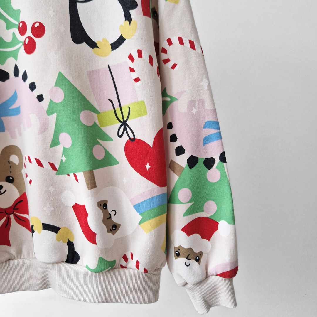 Pre-Loved Kids H&M krāsainais Ziemassvētku džemperis | 6–8 gadi