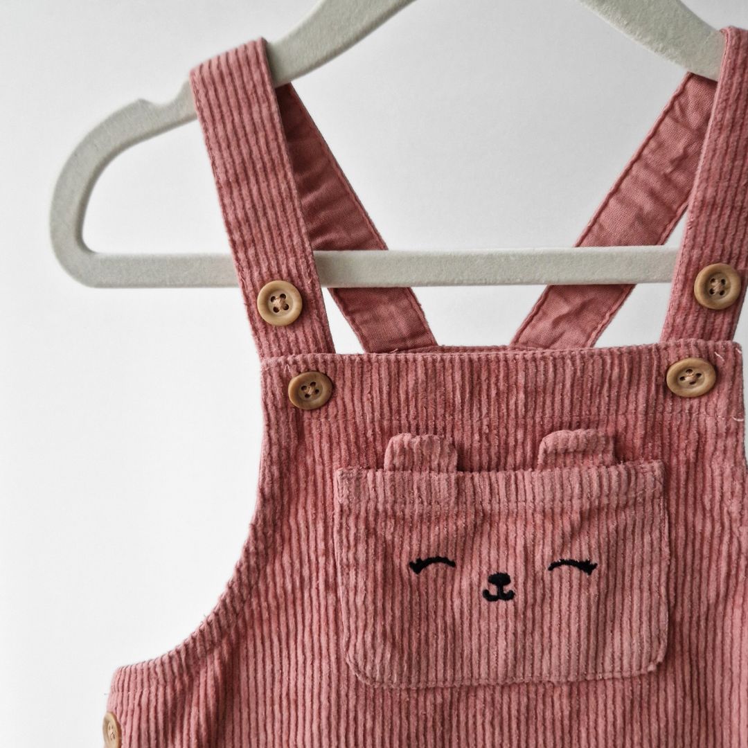 Pre-Loved Kids H&M rozā kokvilnas sarafāns I 86 izm.