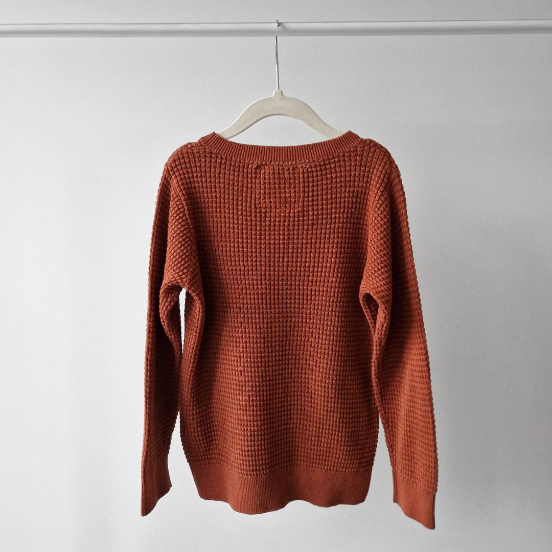 Pre-Loved Kids Soft Knit Džemperis – Karameļu brūns I 120 izm.