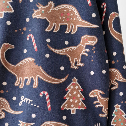 Pre-Loved Kids džemperis ar piparkūku dinozauriem | 4–6 gadi