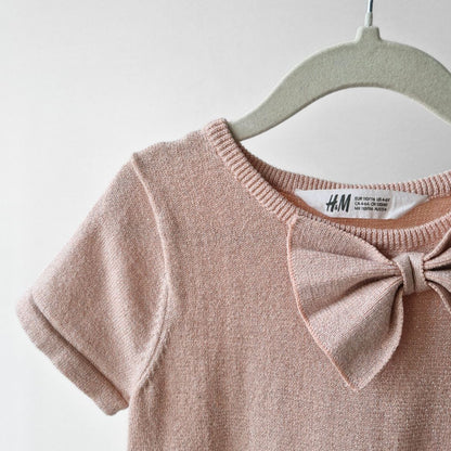 Pre-Loved Kids Maigi Rozā Svētku kleita ar bantīti | 110/116 izm.