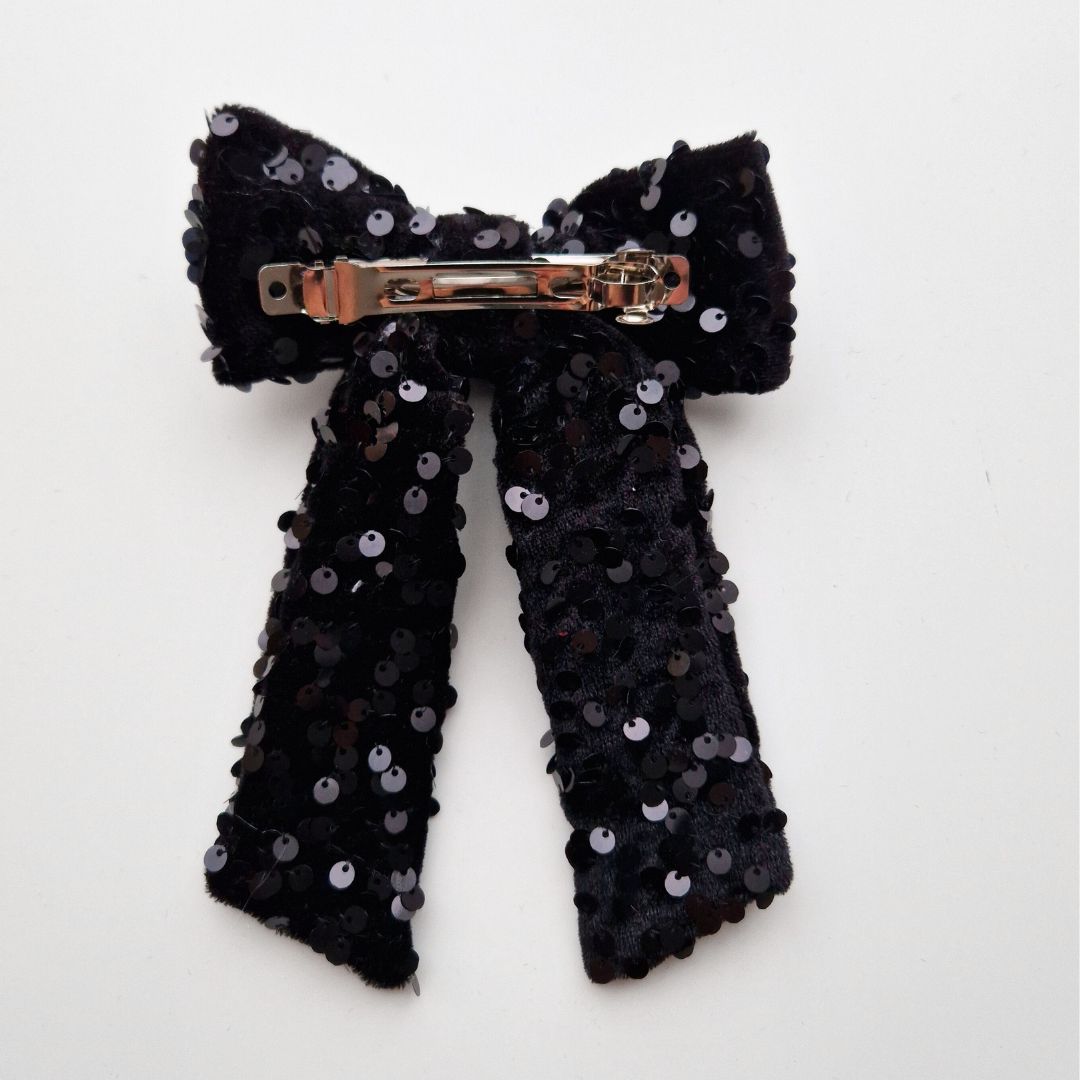 Glitteru melnā matu bante svētkiem | Ierobežots daudzums