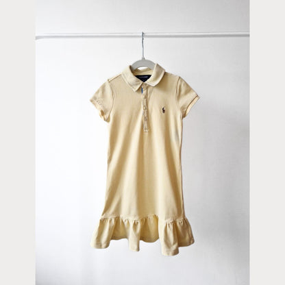 Pre-Loved Ralph Lauren polo kleitiņa – Maigi dzeltena I 6 gadi