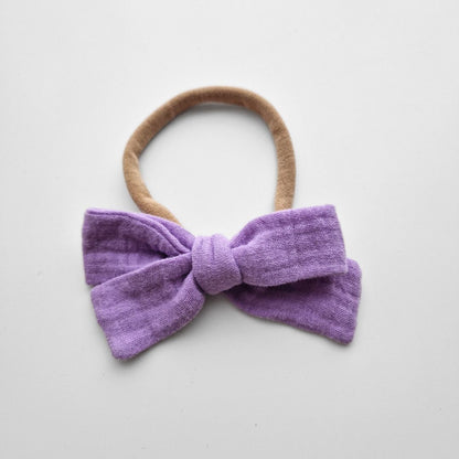 Muslina matu bantes ap galviņu liekamās - 16 krāsās