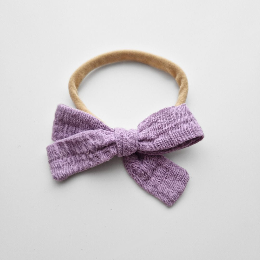 Muslina matu bantes ap galviņu liekamās - 16 krāsās